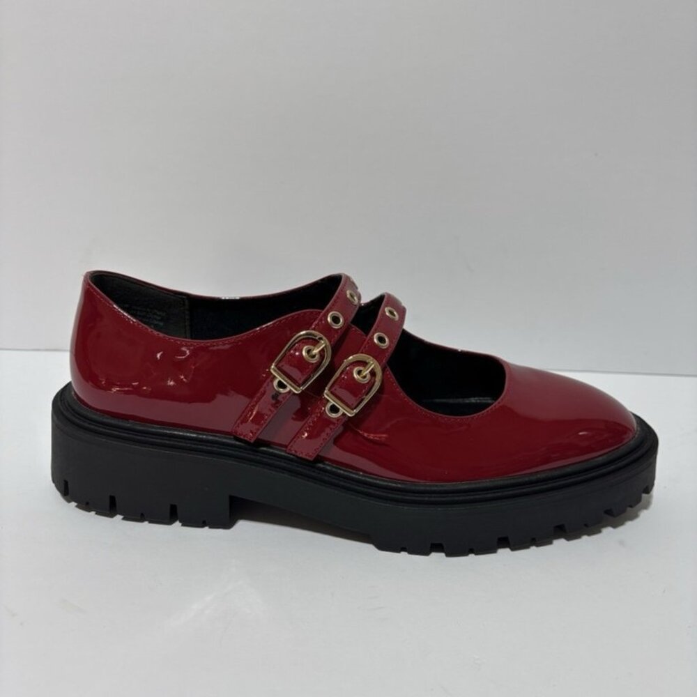 BC Footwear Women’s Seek And Destroy Red Mary Jane Shoes, Size 9 M